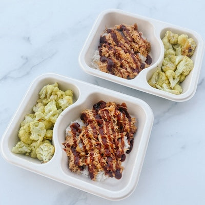 BBQ Chicken and Rice + Roasted Cauliflower Power Pack