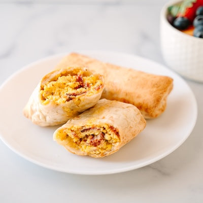 Bacon Egg and Cheese Breakfast Burritos