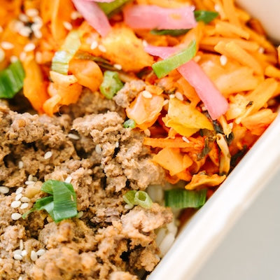 Beef Bulgogi with Kimchi and Carrots Power Pack