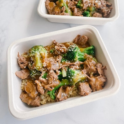 Broccoli Beef and Steamed Quinoa Power Pack