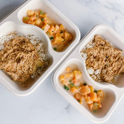 Butter Chicken and Rice with Thai Butternut Squash Power Pack