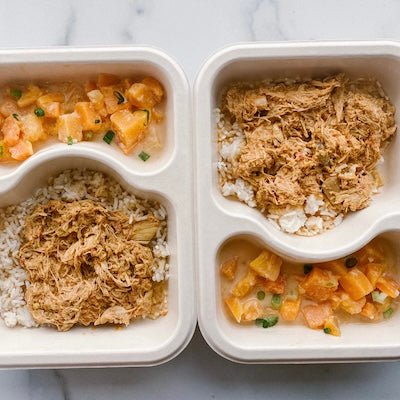 Butter Chicken and Rice with Thai Butternut Squash Power Pack