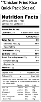 Chicken Fried Rice Quick Pack