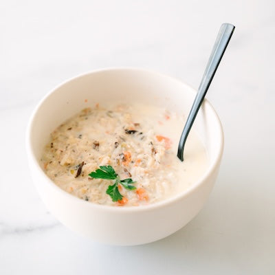 Single Serve Chicken and Wild Rice Soup