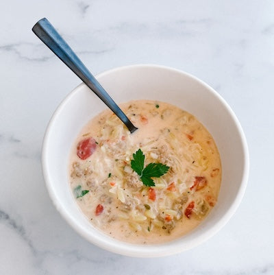 Creamy Italian Orzo Soup