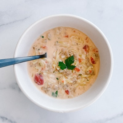 Creamy Italian Orzo Soup