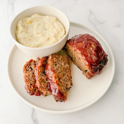 Homestyle Meatloaf and Mashed Potatoes