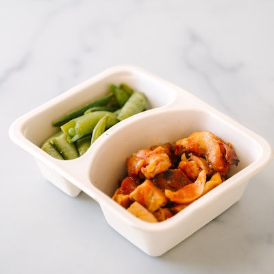 Hot Honey Chicken and Snap Peas Power Pack