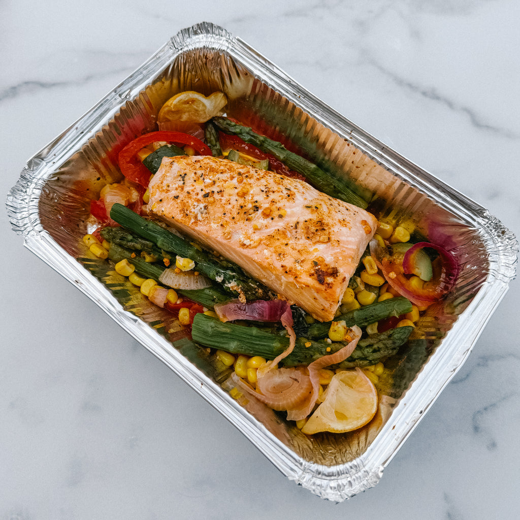 Salmon and Veggie Foil Pack