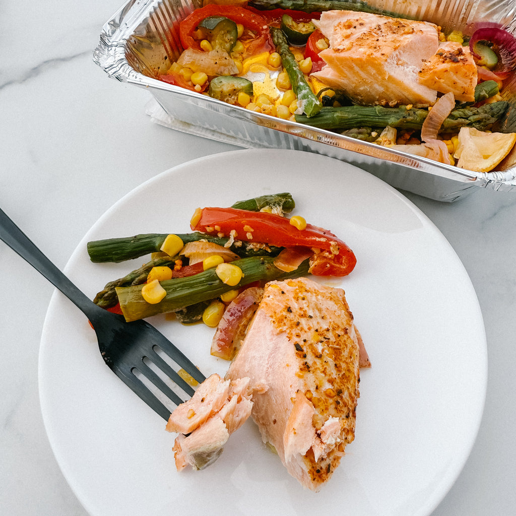 Salmon and Veggie Foil Pack