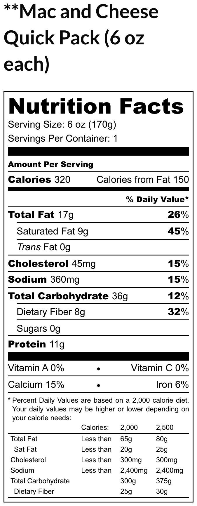 Mac and Cheese Quick Pack