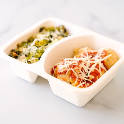 Parmesan Chicken Meatballs and Roasted Broccoli Power Pack