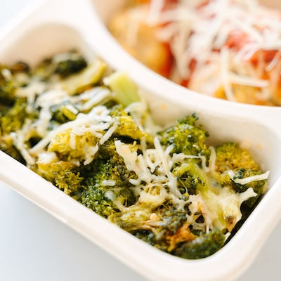Parmesan Chicken Meatballs and Roasted Broccoli Power Pack