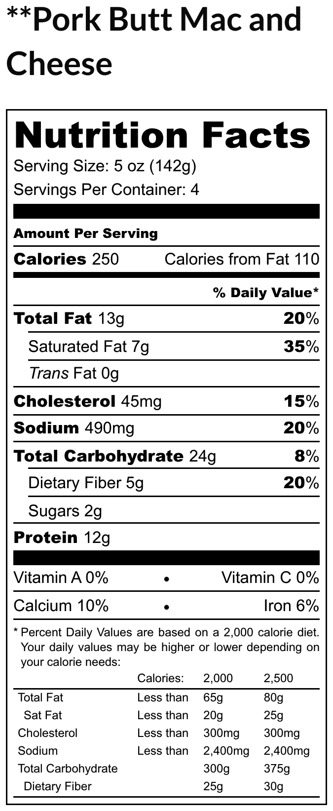 Pork Butt Mac & Cheese