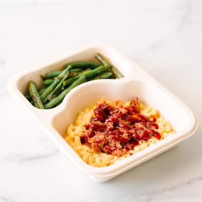 Pork Butt Mac and Cheese and Green Beans Power Pack