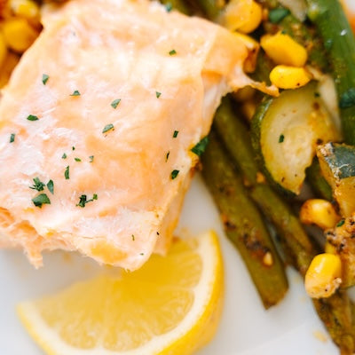 Salmon and Veggie Foil Pack