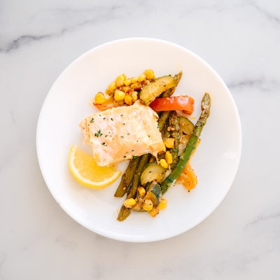 Salmon and Veggie Foil Pack