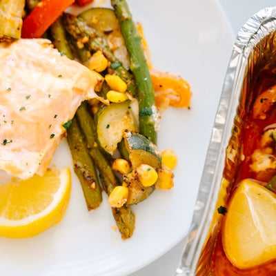 Salmon and Veggie Foil Pack