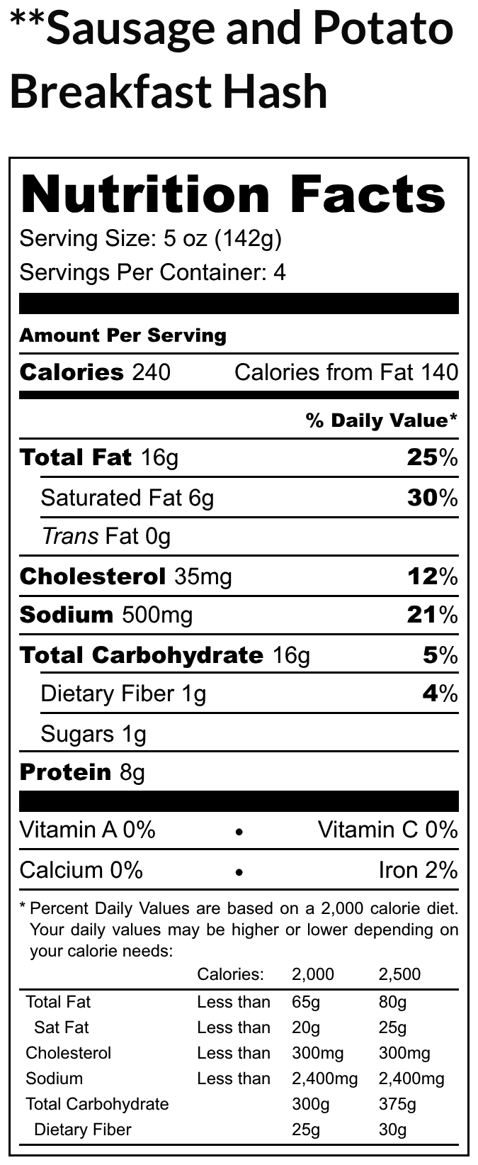 Sausage and Potato Breakfast Hash