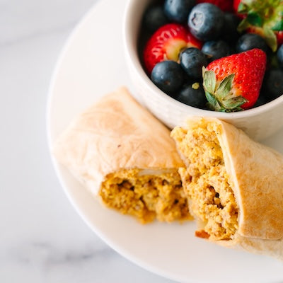 Spicy Chorizo Breakfast Burritos