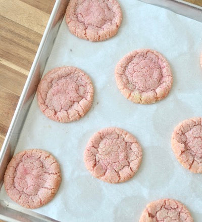 Sprinkled Confections Ready-to-Bake Chewy Strawberry Sugar Cookies