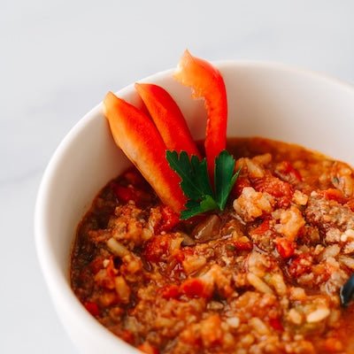 Single Serve Stuffed Pepper Soup