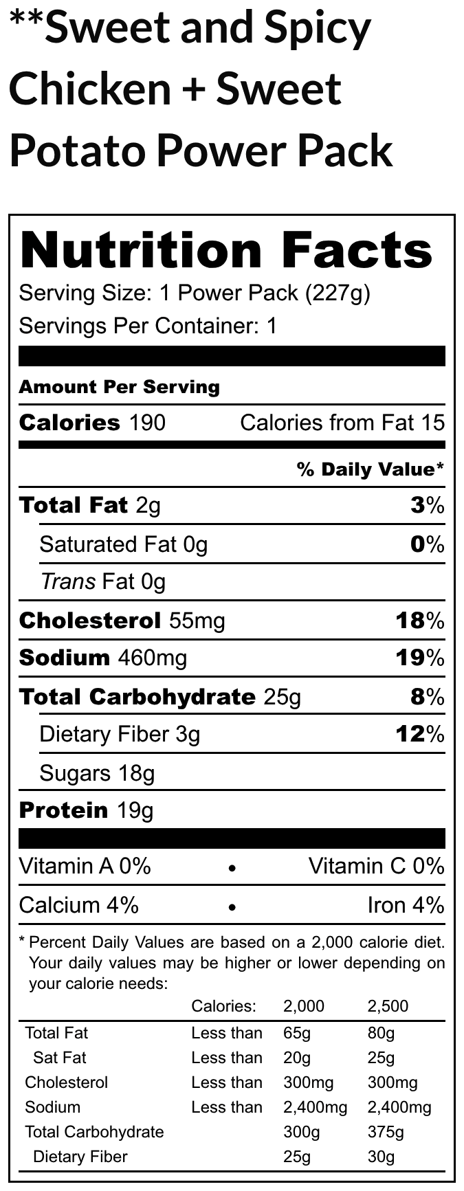 Sweet and Spicy Chicken and Sweet Potato Power Pack