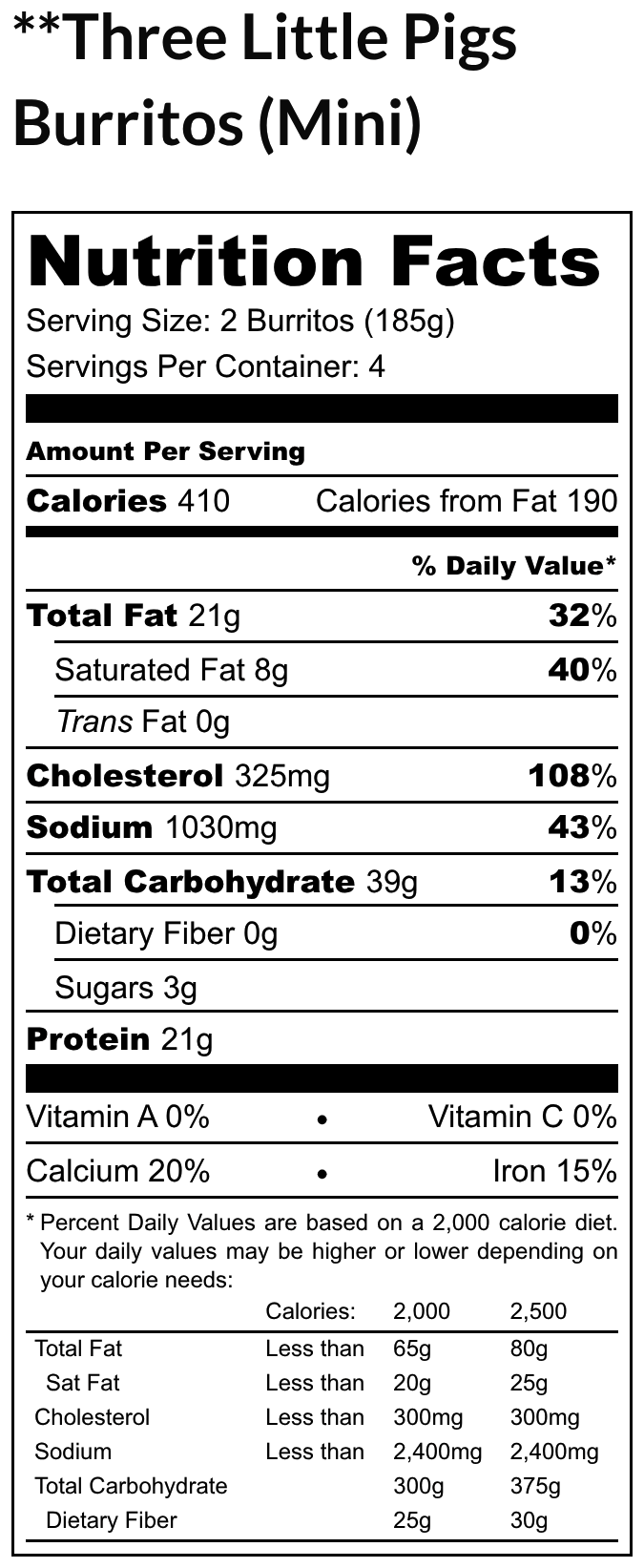 Three Little Pigs Breakfast Burritos
