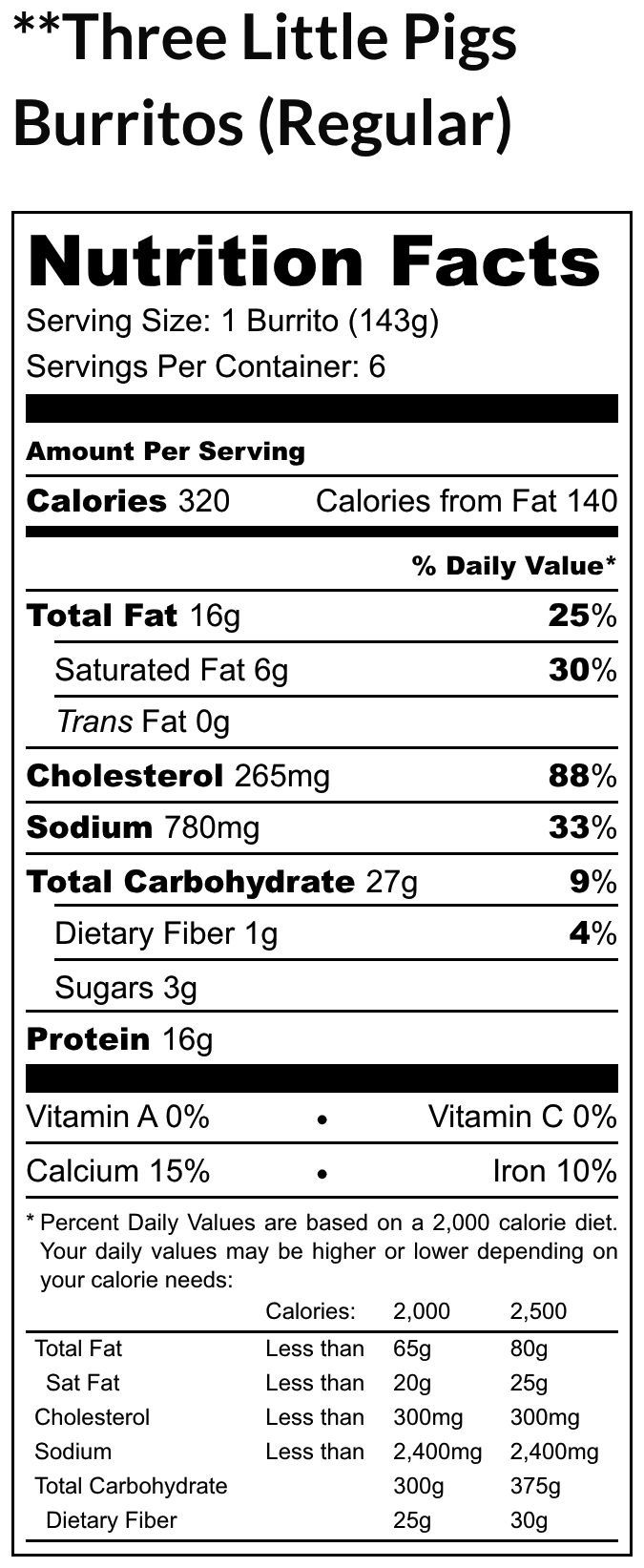 Three Little Pigs Breakfast Burritos