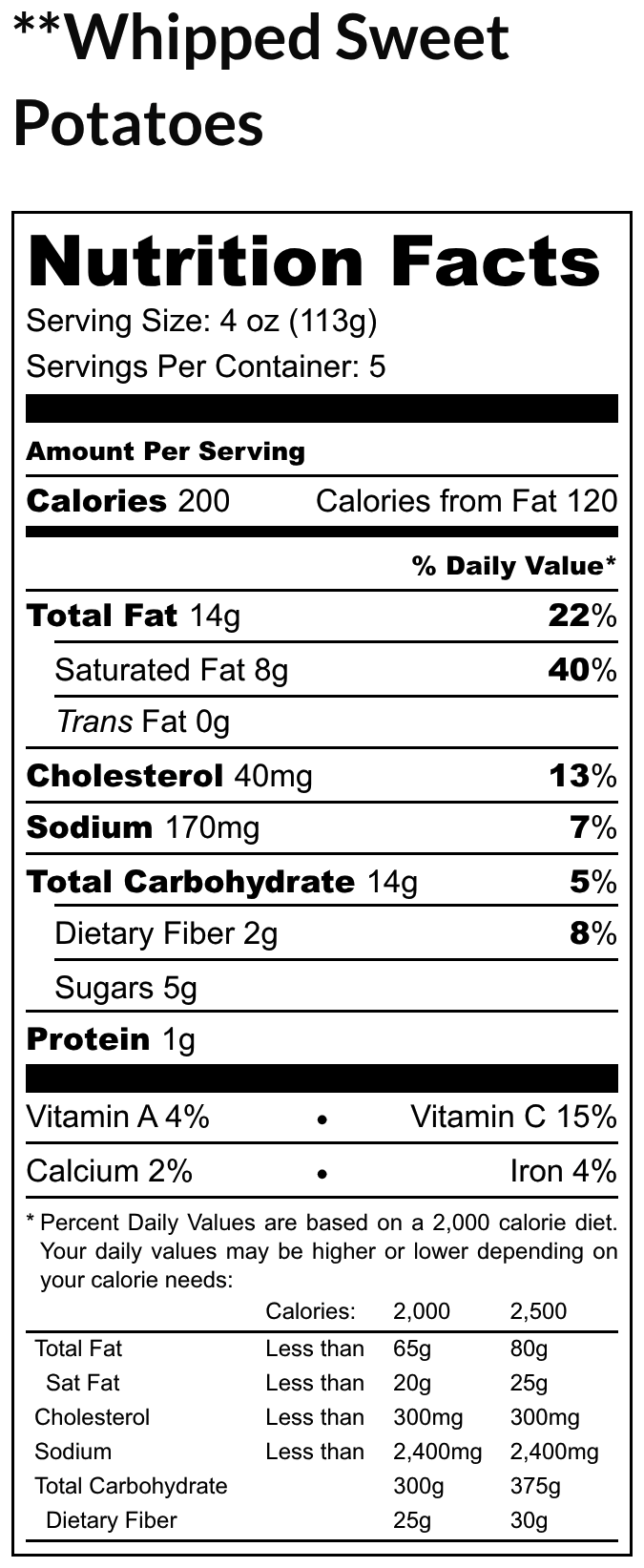 Whipped Sweet Potatoes