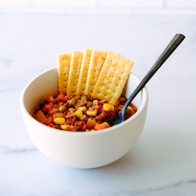 Single Serve Beefy Vegetable Soup