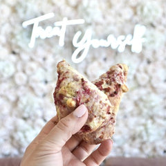 Sprinkled Confections Ready-to-Bake White Chocolate Raspberry Scones