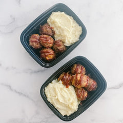 BBQ Cheddar Meatloaves and Mashed Potatoes Power Pack