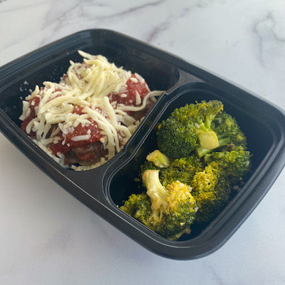 Parmesan Meatball+Roasted Broccoli Power Pack